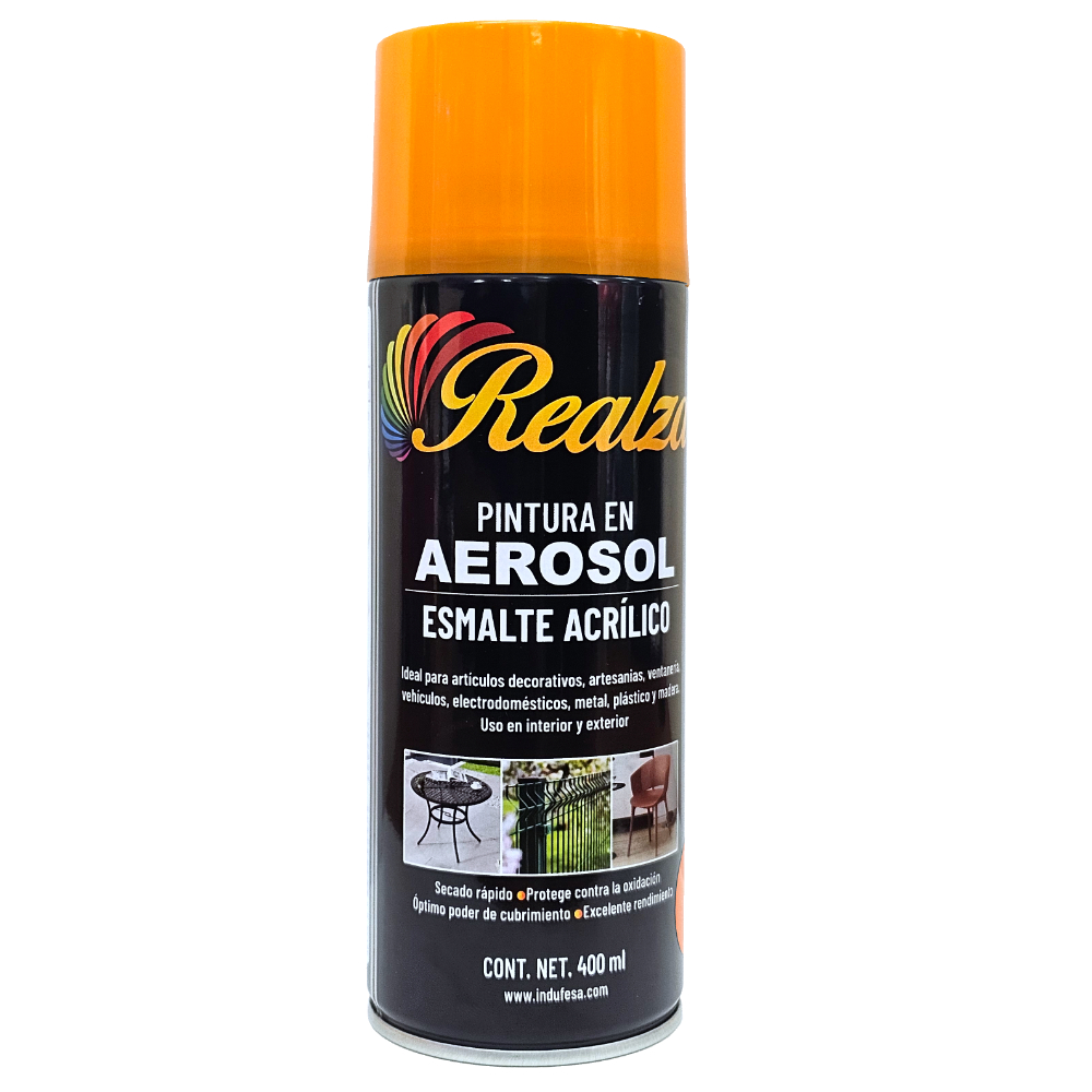 Pintura Spray Naranja Oscuro brillanre REALZA-main-image