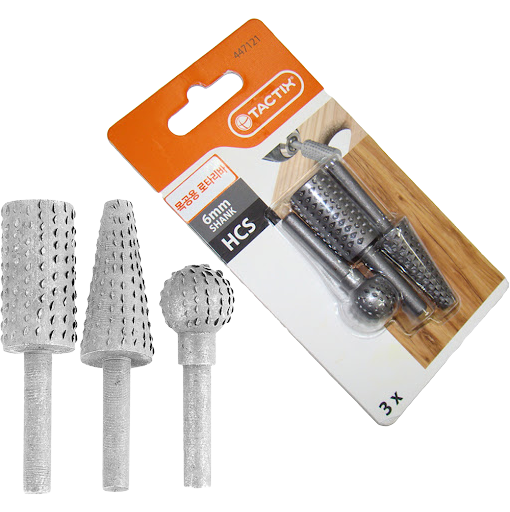 Fresas para Pulir Madera 3 Piezas TACTIX 447121-media-6172