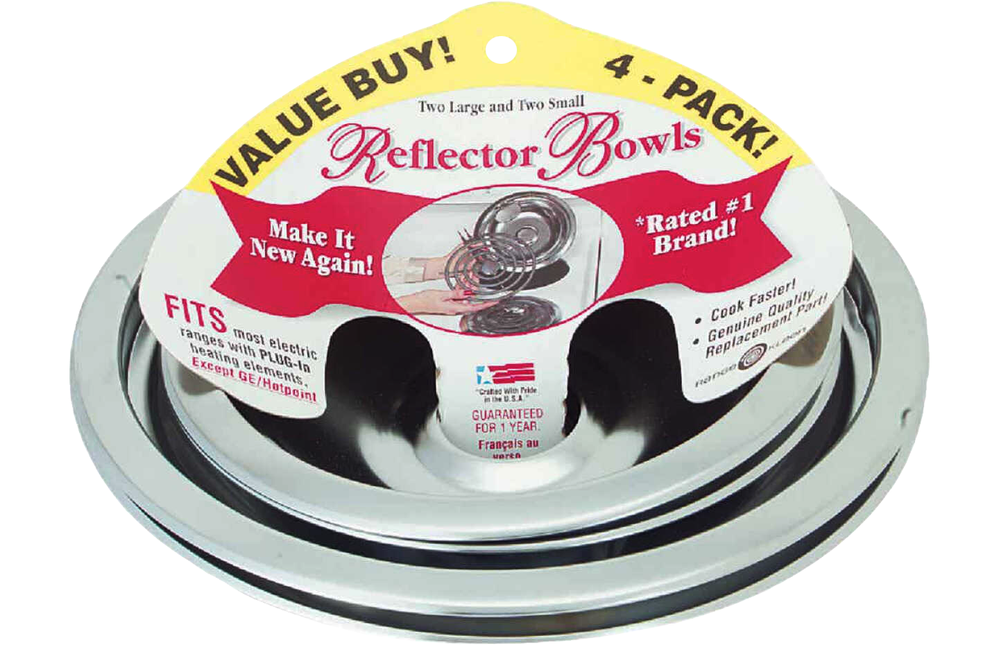 Plato para Hornilla de Estufa 4 Piezas RANGER KLEEN 10124X