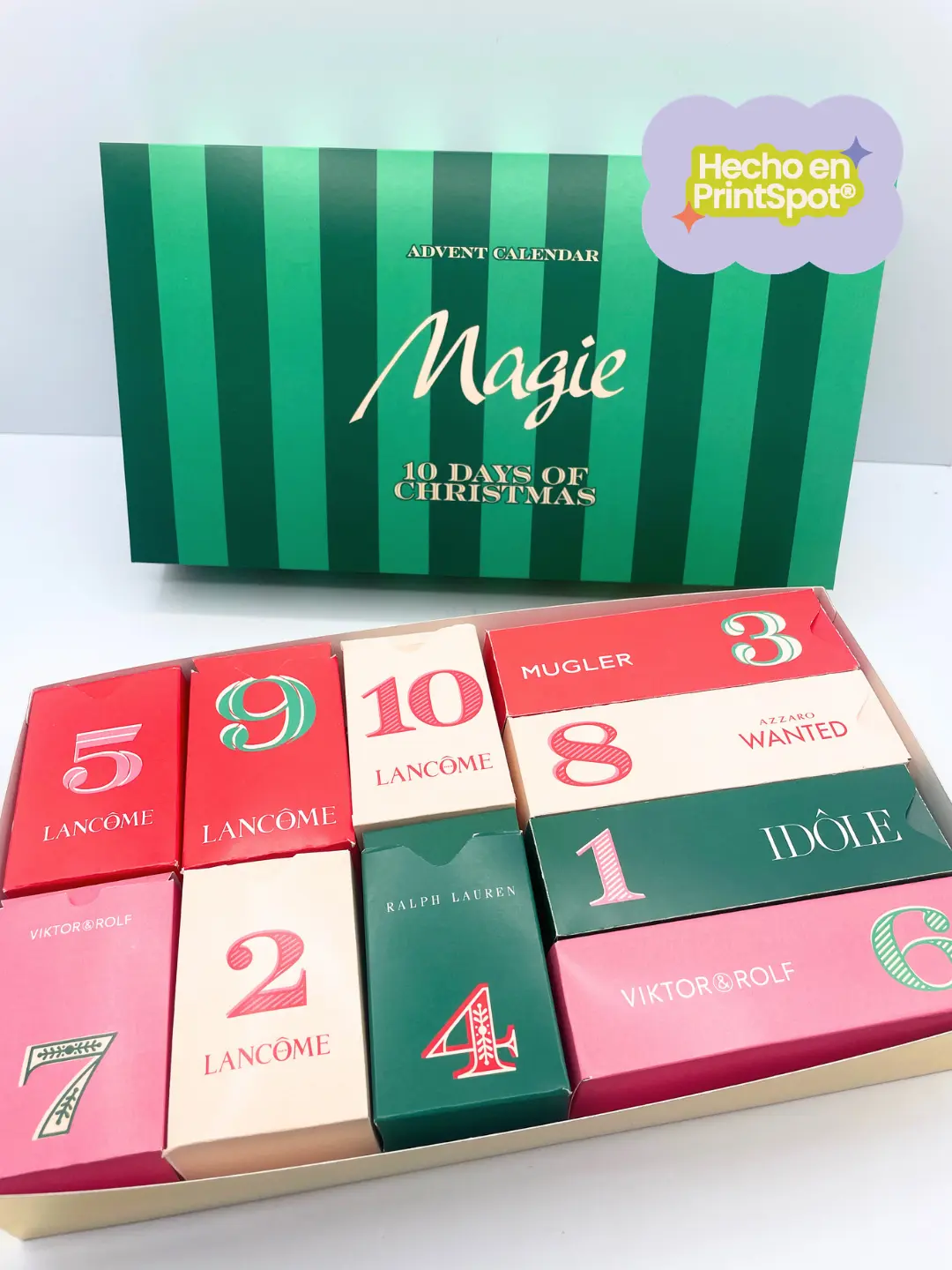 Pack x12 | Caja Adviento Rectangular (10 Días)