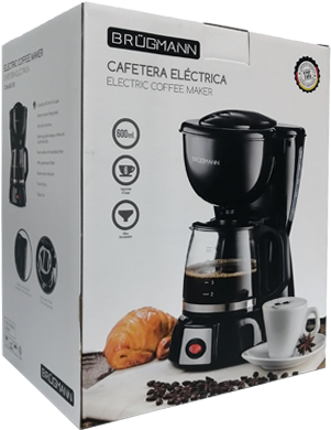 Cafetera eléctrica 600ml BRUGMANN lCM6683/110 