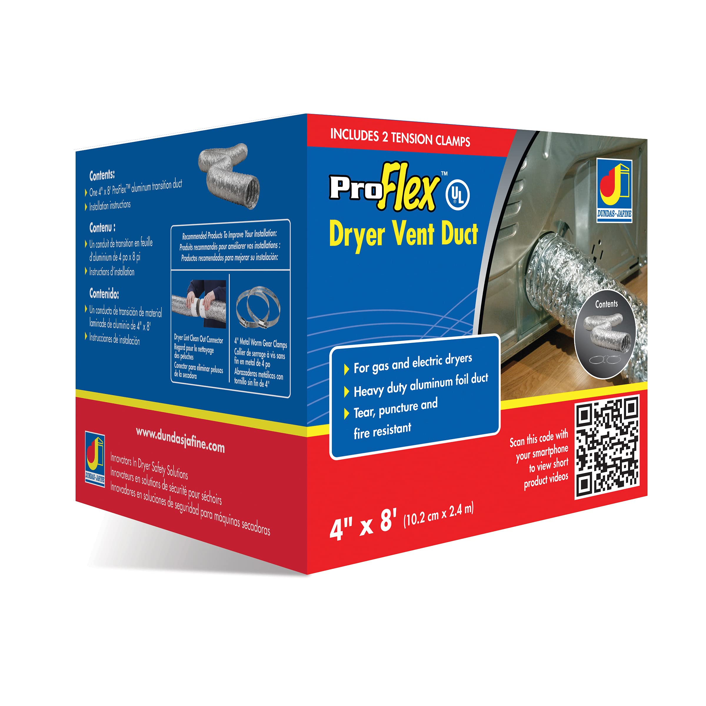 Ducto Para Secadora De Ropa 4"X8" BTD48TC -media-47468